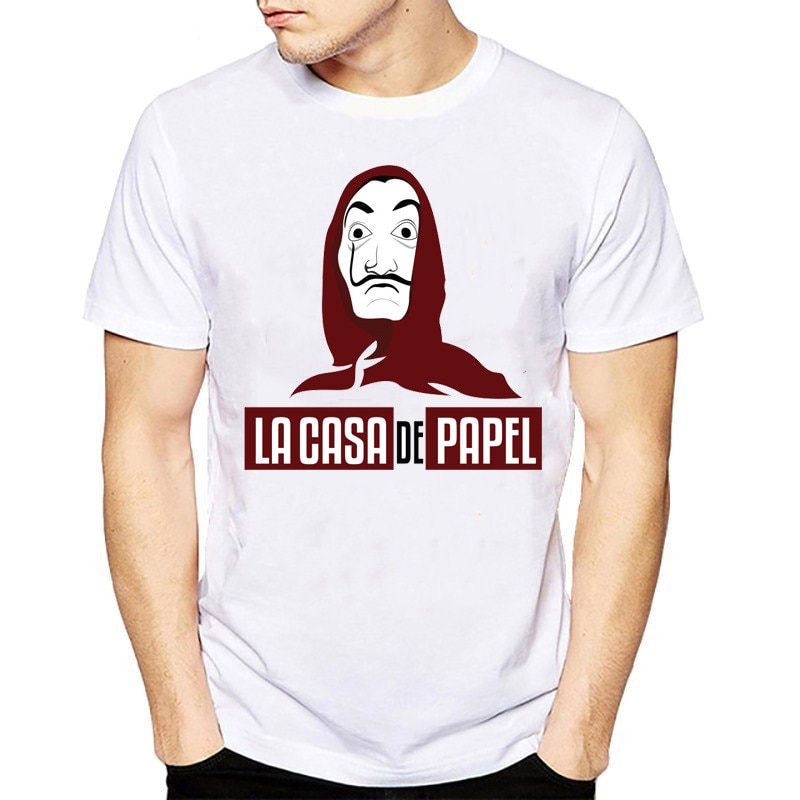 T-Shirt La Casa de Papel masque Dali et El Professor pour hommes - /medias/156388508795.jpg