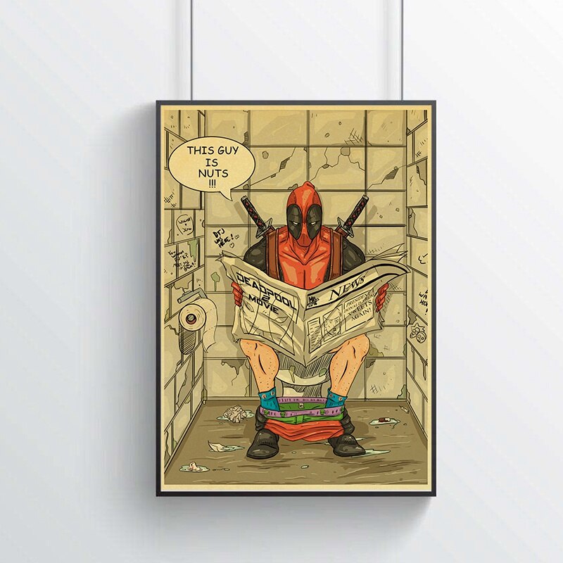 Posters Super Héros Marvel aux toilettes ou dans la salle de bain - /medias/158036587814.jpg