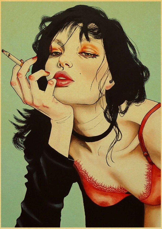 Affiches rétro style pinup pop art ou manga - /medias/158650585829.jpg