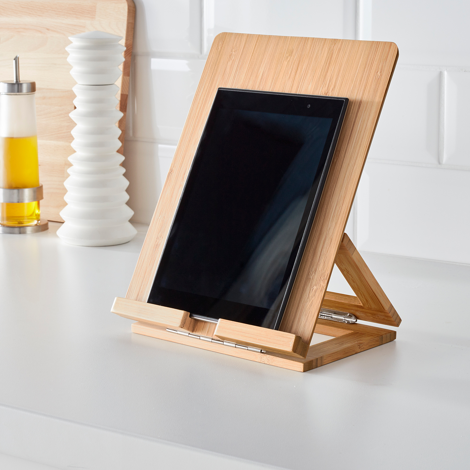Support pour tablette ou livre de cuisine en bois - /medias/166547621949.jpg
